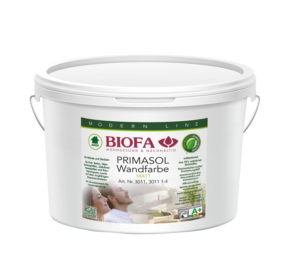 PRIMASOL боя за стени, бяла, полу-мат, без разтворители