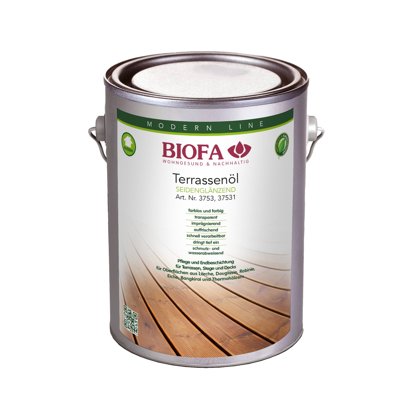 Масло за декинг, безцветно, полугланц. 375341